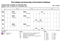 CDC VT SBL-3 - College of the Dutch Caribbean