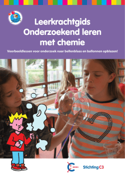 Leerkrachtgids Onderzoekend leren met chemie