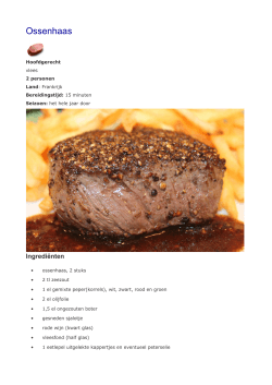 Ossenhaas (Steak au poivre)