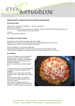 8 Okonomiyaki, japanse pizza of pannenkoek