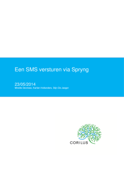 Een SMS versturen via Spryng