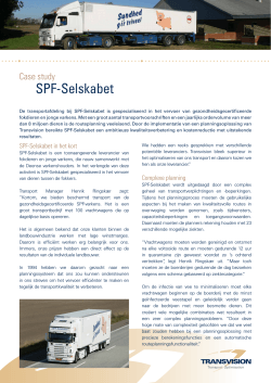 Case Study - SPF Selskabet