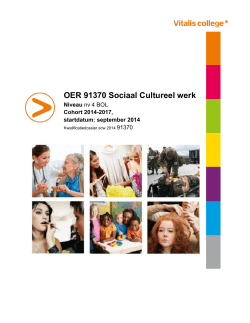 OER 91370 Sociaal Cultureel werk