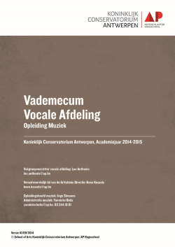 Vademecum Vocale afdeling_2014-2015