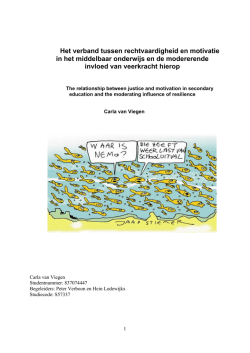 Het verband tussen rechtvaardigheid en motivatie in het middelbaar