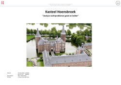 Kasteel Hoensbroek - Duurzame monumenten en historische