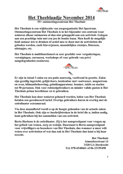 Het Theeblaadje November 2014