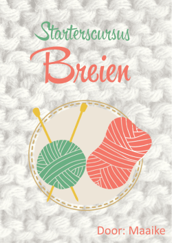 Starterscursus Breien e-book v1 - Welkom!