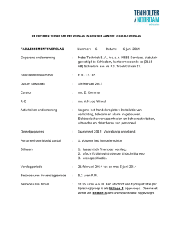 Download Faillissementsverslag
