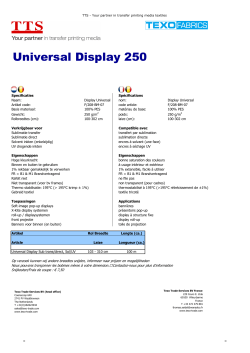 Universal Display 250 - Texo Trade Services