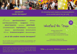 Flyer Westland On Stage 2014