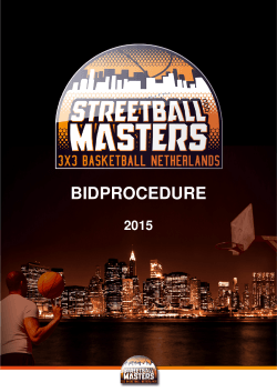 Bidprocedure Streetball Masters 2015
