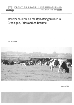 06.1 Bijlage 1 - WUR-rapport Melkveehouderij
