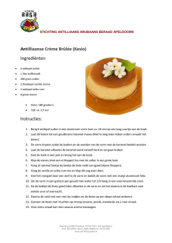 (Kesio)recept - Stichting AABA