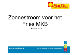 Presentatie MarEtec Friese MKB 02-10-2014