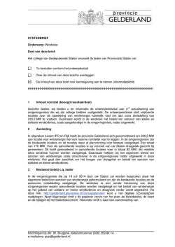 Inlichtingen bij dhr. W. Bruggink, telefoonnummer (026) 359 84 14 e