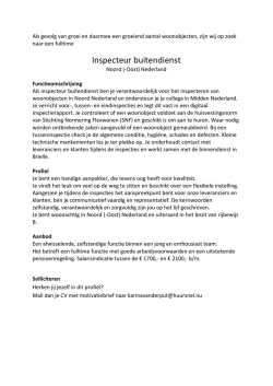 Inspecteur buitendienst