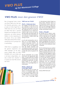 Durf jij VWO Plus aan?