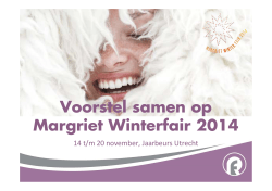 Voorstel samen op Margriet Winterfair 2014