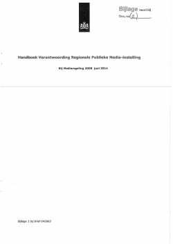 Handboek Verantwoording Regionale Publieke Media