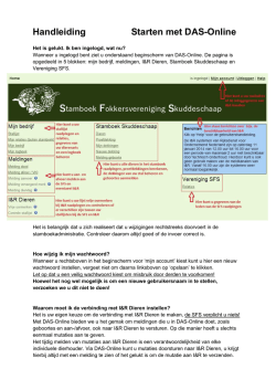 Handleiding Starten met DAS-Online