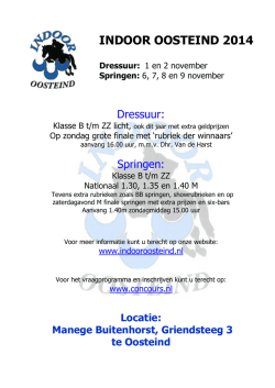 INDOOR OOSTEIND 2014