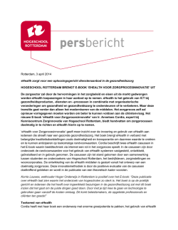 het persbericht - Hogeschool Rotterdam