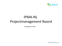 IPMA-NL bijeenkomst 4 sept 2014.
