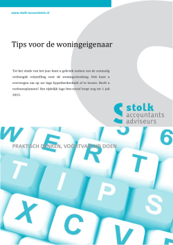 Tips voor de woningeigenaar