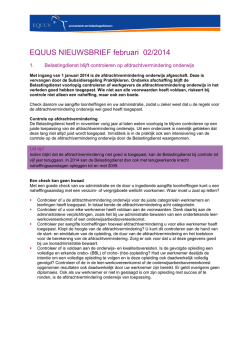 Nieuwsbrief februari 2014