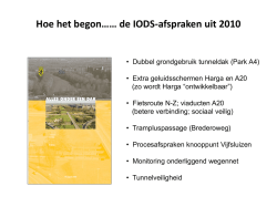 Hoe het begon…… de IODS-afspraken uit 2010