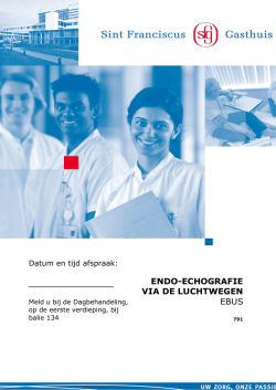 EBUS, endo-echografie van de luchtwegen