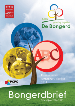 Editie 1: Oktober 2014