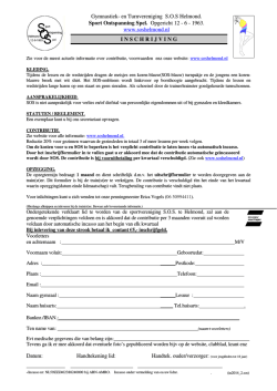 Gymnastiek- en Turnvereniging S.O.S Helmond. Sport Ontspanning