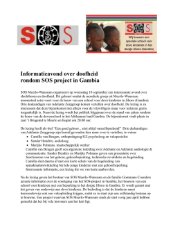 persbericht - SOS Meerlo Wanssum