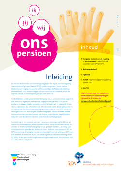 nieuwsbrief van mei 2014 - Pensioenfonds voor Verloskundigen