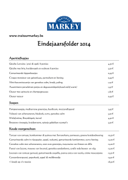 Eindejaarsfolder 2014