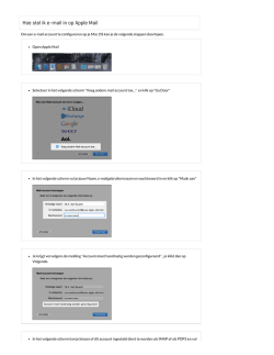 Hoe stel ik e-mail in op Apple Mail