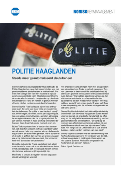 Case Sleutelbeheer Politie Haaglanden