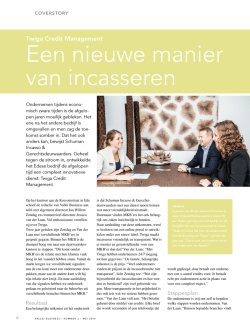 Een nieuwe manier van incasseren
