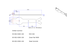 Artikel nummer 55-002-0300-100 RVS 304 65-002-0300