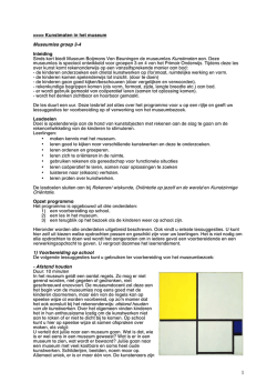 het voorbereidende lesmateriaal - Museum Boijmans Van Beuningen
