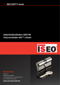 Flyer zekerheidscilinders ISEO R6 - SKG