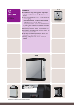 Productleaflet Stoombevochtigers ES