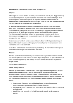Jaarplan Website Advies over preventie.