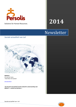 Newsletter - Persolis