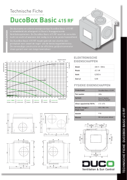 Technische Fiche DucoBox Basic 415 RF (pdf)