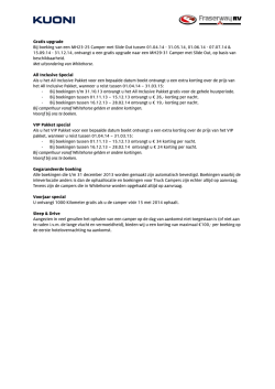 Gratis upgrade Bij boeking van een MH23