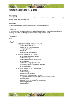 E-LEARNING OUTLOOK 2013