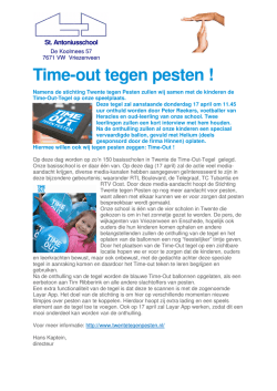 informatie over de time-out tegel
